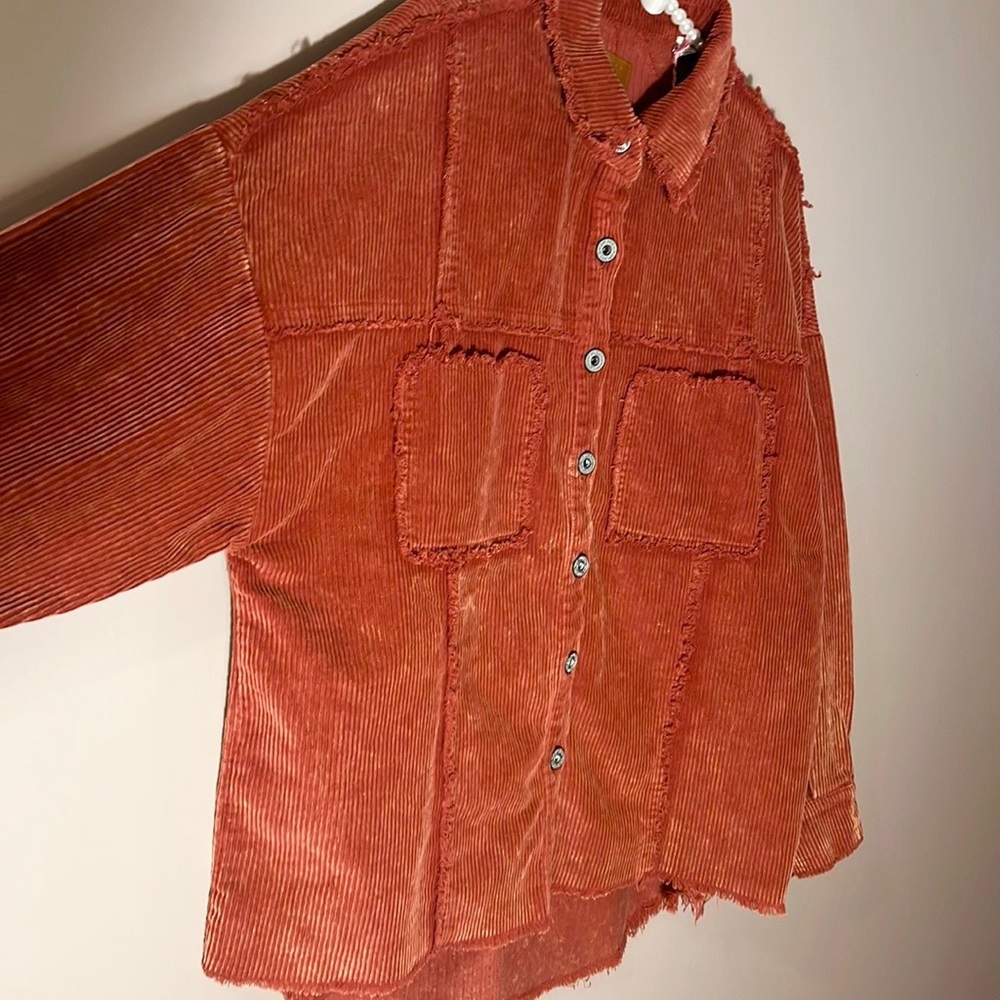 Umgee Corduroy Acid Wash Jacket - Picture 2 of 9